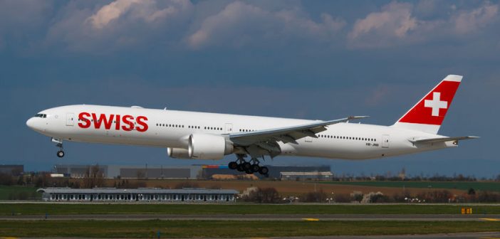 Swiss Boeing 777 noodlanding